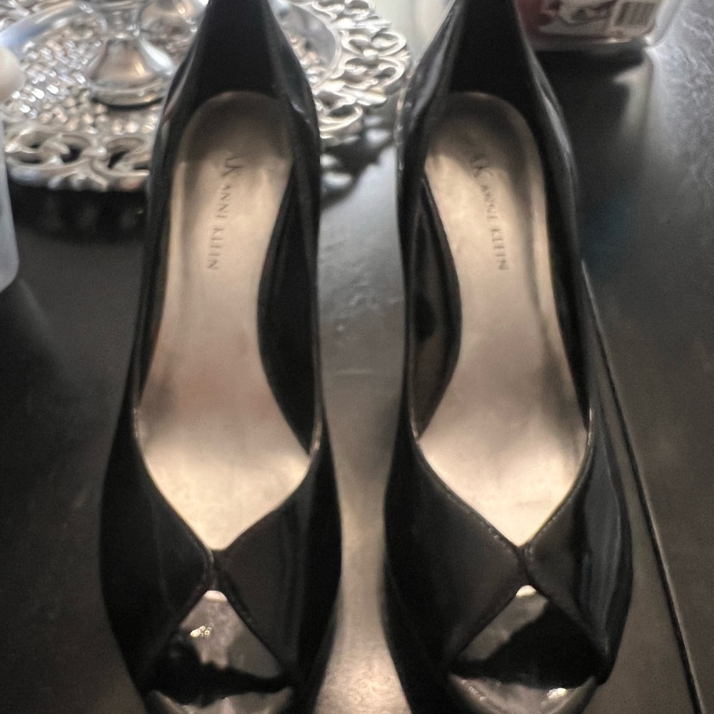 Anne Klein Black Patent Heels